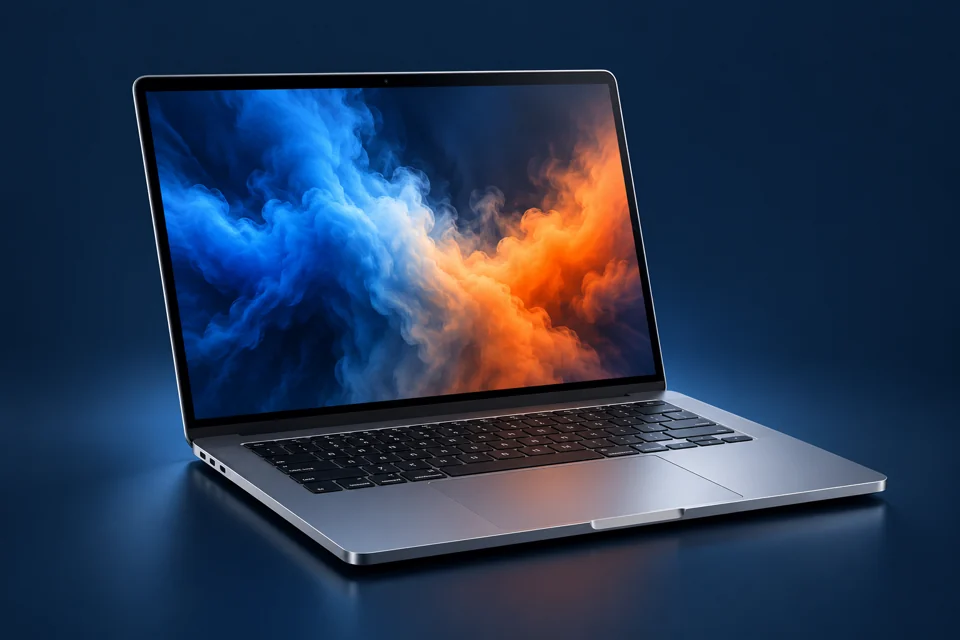 MacBook – fotorealistische Illustration der Gerätefamilie