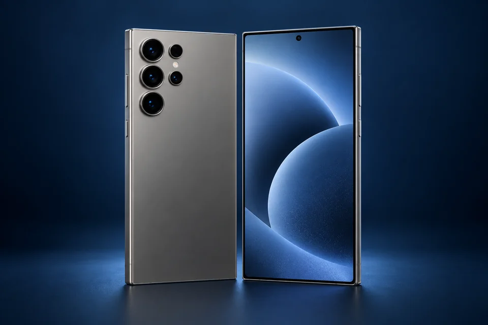 Samsung Galaxy – fotorealistische Illustration der Gerätefamilie