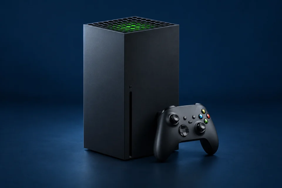 Xbox – fotorealistische Illustration der Gerätefamilie